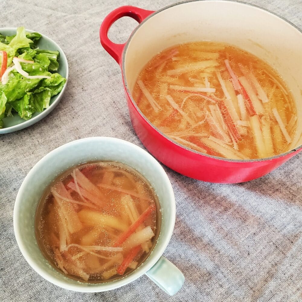 カニかまレシピ じゃがいもとカニかまのスープ 今井亮さん