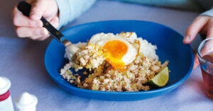 「鶏ひき肉とセロリのエスニック炒め」レシピ／長谷川あかりさん