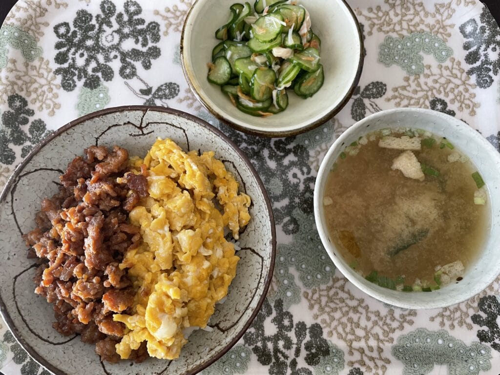 鶏そぼろ　ワタナベマキさんレシピ　ワタナベマキ　LEE100人隊　TB　はな　料理部　作ってみましたおいしいLEEレシピ　おいしいLEEレシピ　LEEレシピ