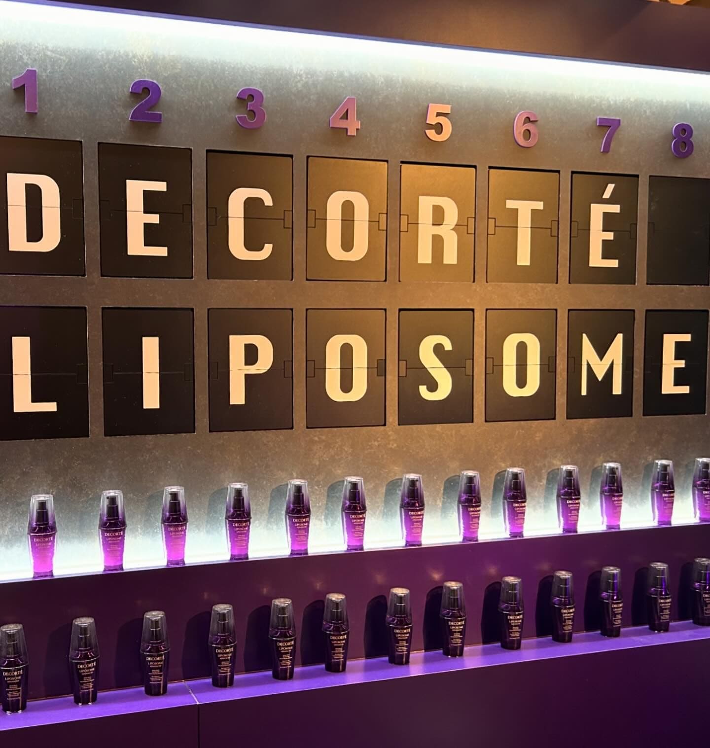 DECORTÉ LIPOSOME Purple Stadium POP-UP at OMOTESANDO