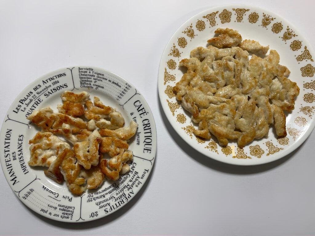 きじまりゅうたさんのレシピ「鶏むねのデカ焼肉」を40代主婦が作ってみた写真。