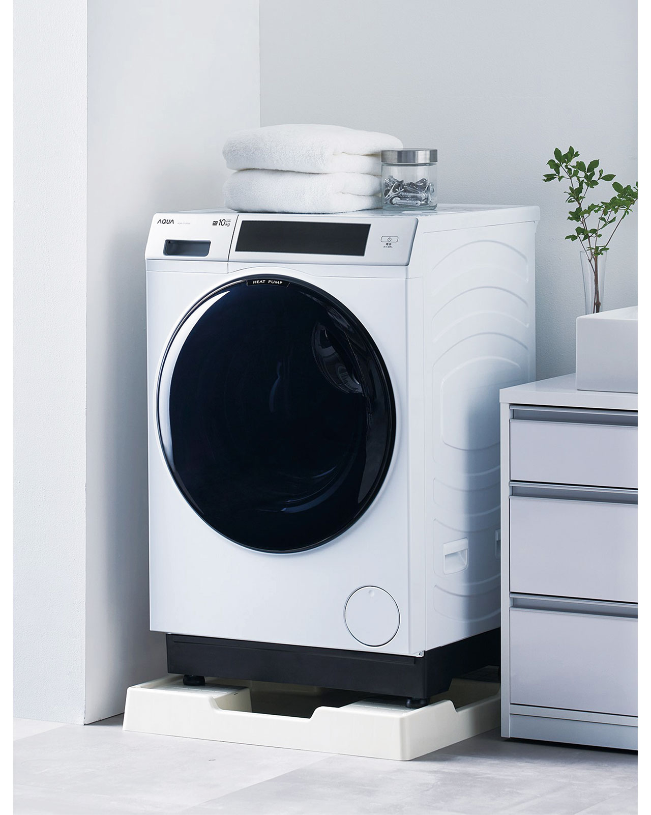 ドラム式洗濯乾燥機「まっ直ぐドラム2.0」AQW-D10P／アクア