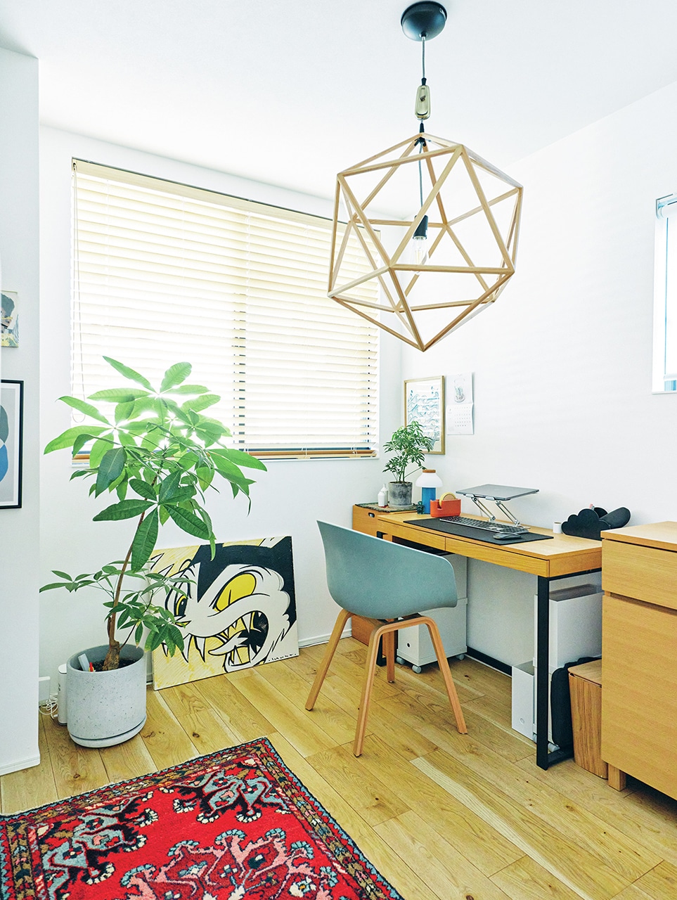 竹村真奈さんの自宅　70㎡以下の小さい家　仕事部屋