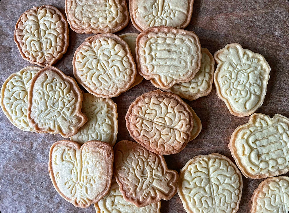 写真：100人隊が作った臓器クッキー