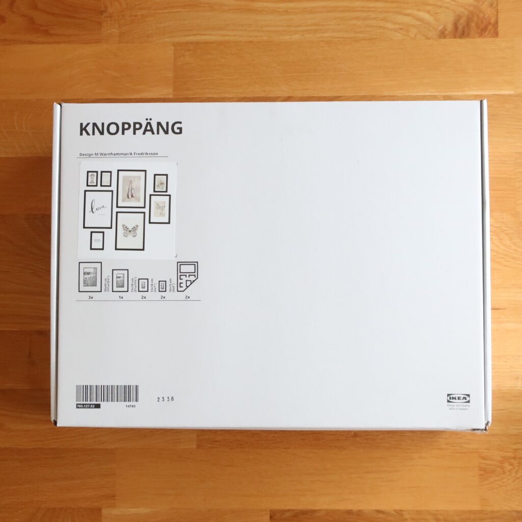 KNOPPÄNG クノッペングポスター付きフレーム8個セット　パッケージ