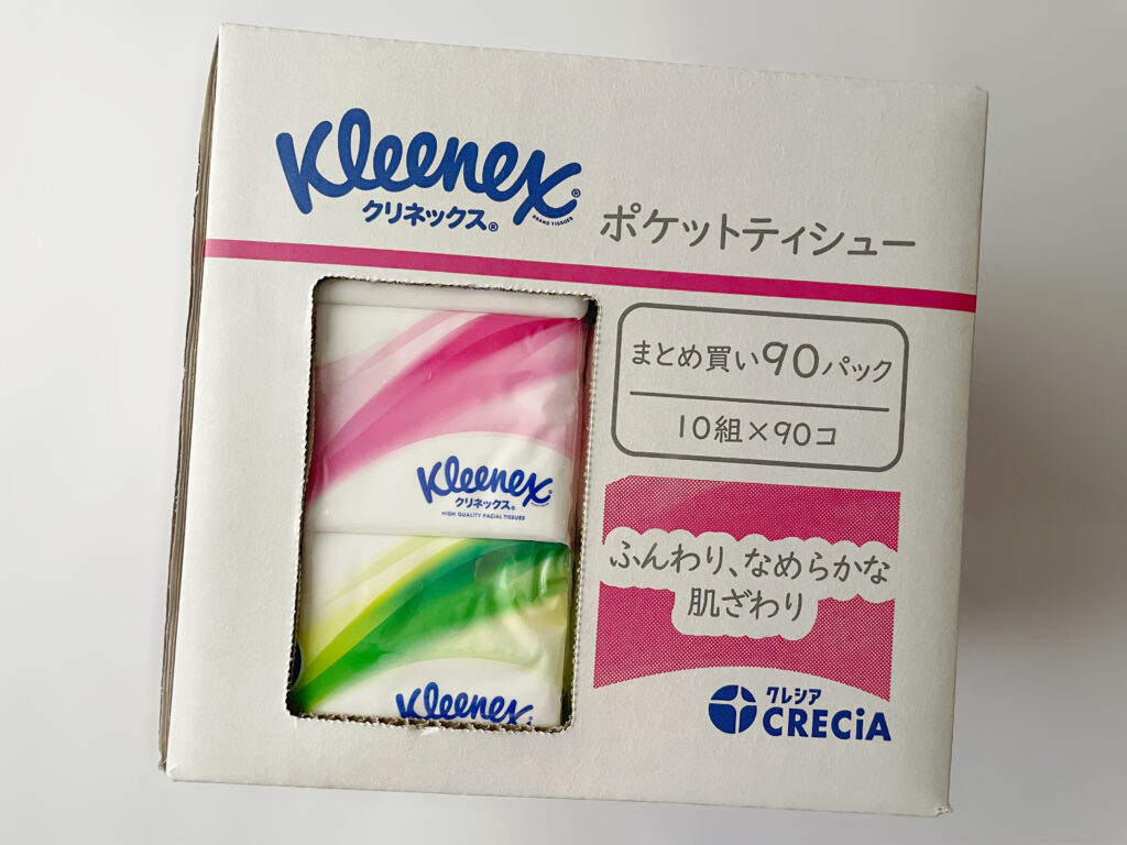 クリネックス　Kleenex　ポケットティシュー　ポケットティッシュ　まとめ買い90パック
