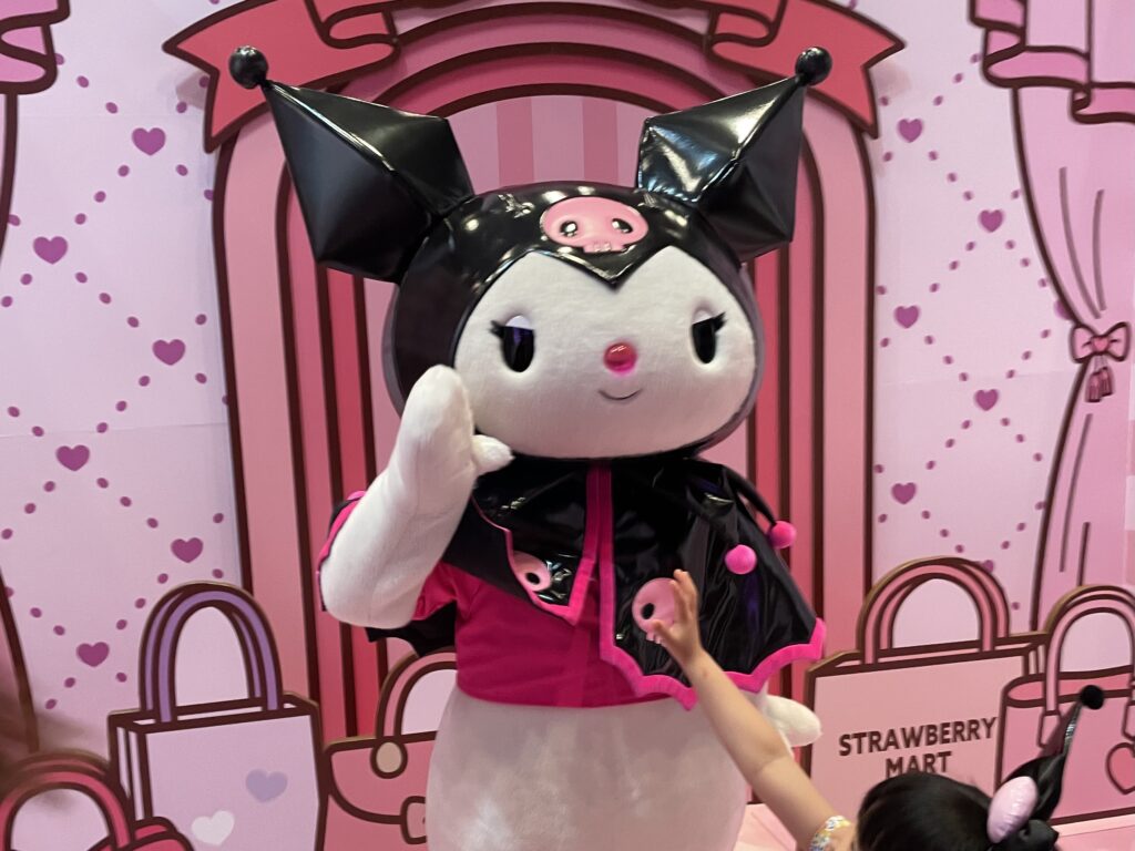 クロミちゃん　クロミ　キャラクターグリーティング　キャラグリレジデンス　キャラグリ　Sanrio Puroland　サンリオピューロランド　2024年4月　ゴールデンウィーク　LEE100人隊　TB　はな　おでかけ部　おでかけ　子連れ体験