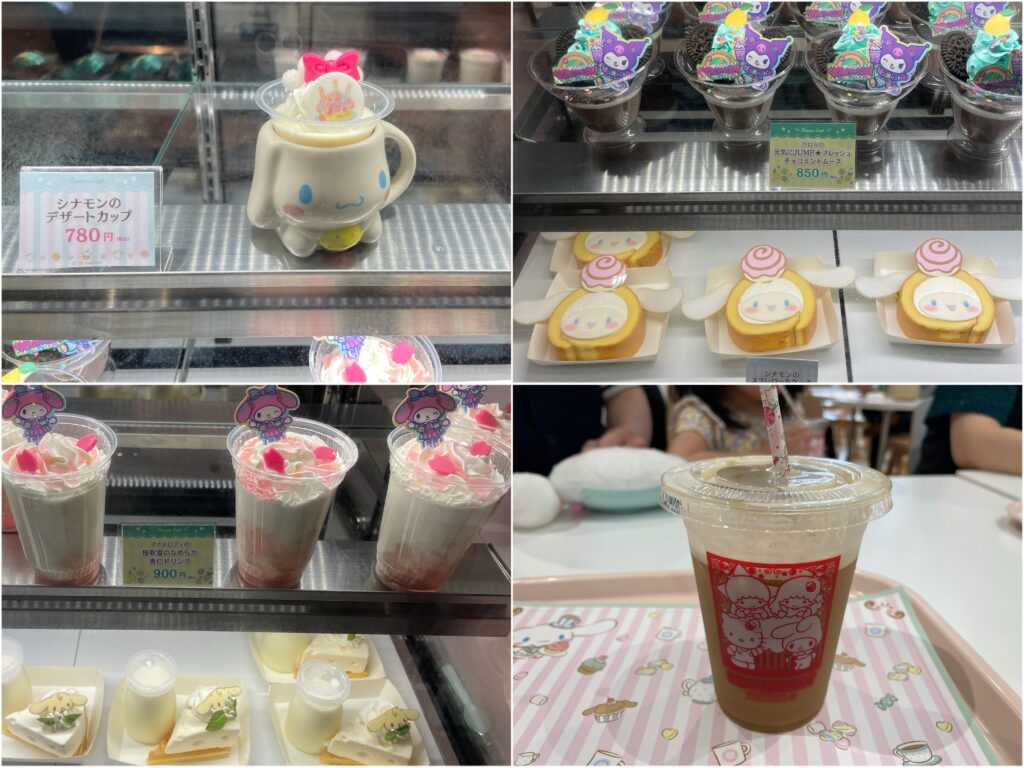 シナモンロール　ドリームカフェ　Sanrio Puroland　サンリオピューロランド　2024年4月　ゴールデンウィーク　LEE100人隊　TB　はな　おでかけ部　おでかけ　子連れ体験　シナモン　シナモンロール　Cinnamon