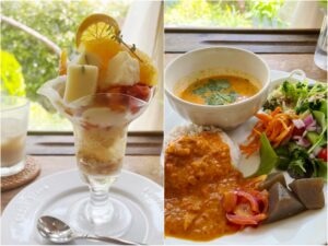 Cafe NAVY　カフェネイビー　2024年5月　グルメ　グルメ情報　カフェ　レストラン　カレー　2種盛り　Parfait　パフェ　パフェ活　たまプラーザ　シトラスParfait　シトラスパフェ　LEE100人隊　TB　はな　おでかけ　おでかけ部