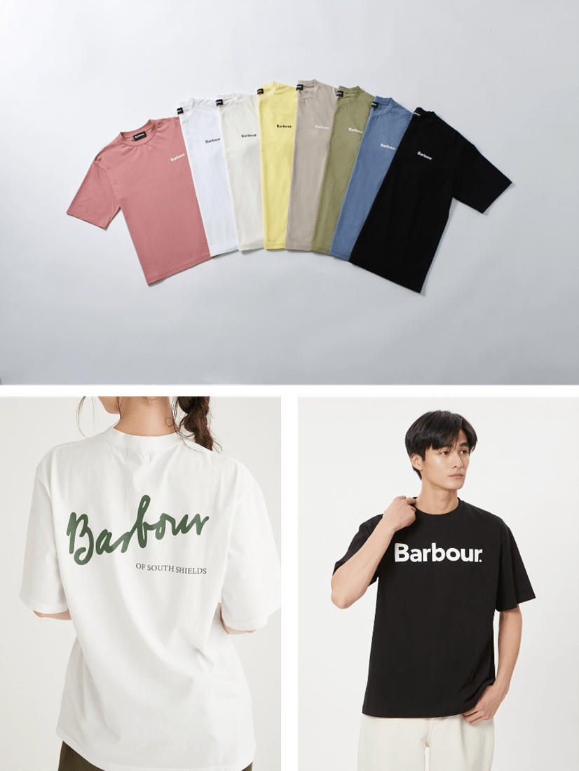 Barbour LOGO Tシャツ