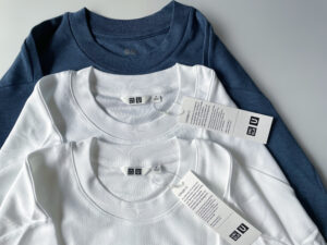 ユニクロ感謝祭　エアリズムコットン　クルーネックTシャツ　UNIQLO　感謝祭　LEE100人隊　TB　はな　今日のお買い物