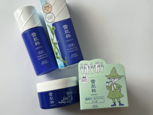 雪肌粋　セブンイレブン　コーセー　KOSE　乳液　オールインワン　限定ムーミンデザイン　LEE100人隊　TB　はな　今日のお買い物