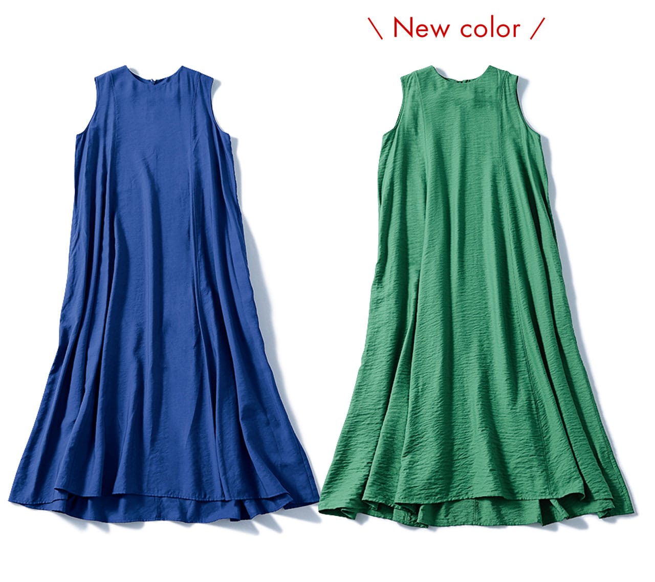 12closet 【洗える】裾ゆれマキシワンピース　New color