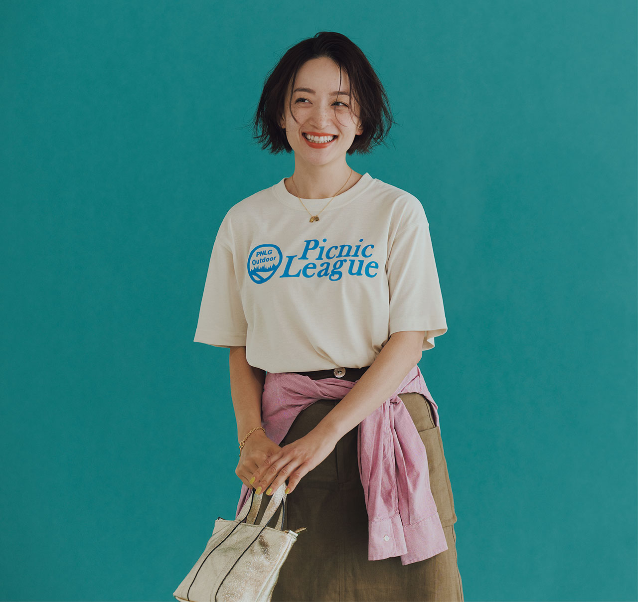 LEE限定 mont・bell（モンベル） 【洗える】【吸水速乾】【UVカット】【消臭】【LEE別注】Picnic League プリントTEE