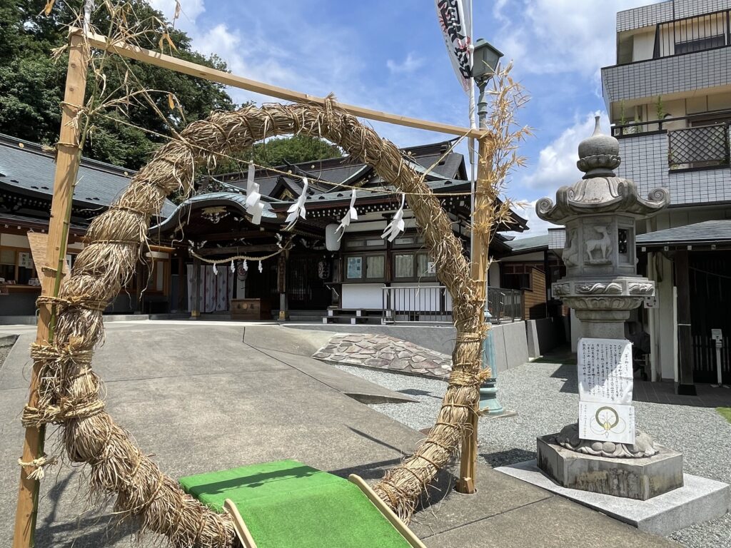 夏詣　2024 夏越しの大祓え　茅の輪くぐり　茅の輪　穢れ落とし　LEE100人隊　TB　はな　おでかけ　おでかけ部　神奈川県川崎市　琴平神社　神社仏閣　寺社巡り　御朱印帳　限定御朱印