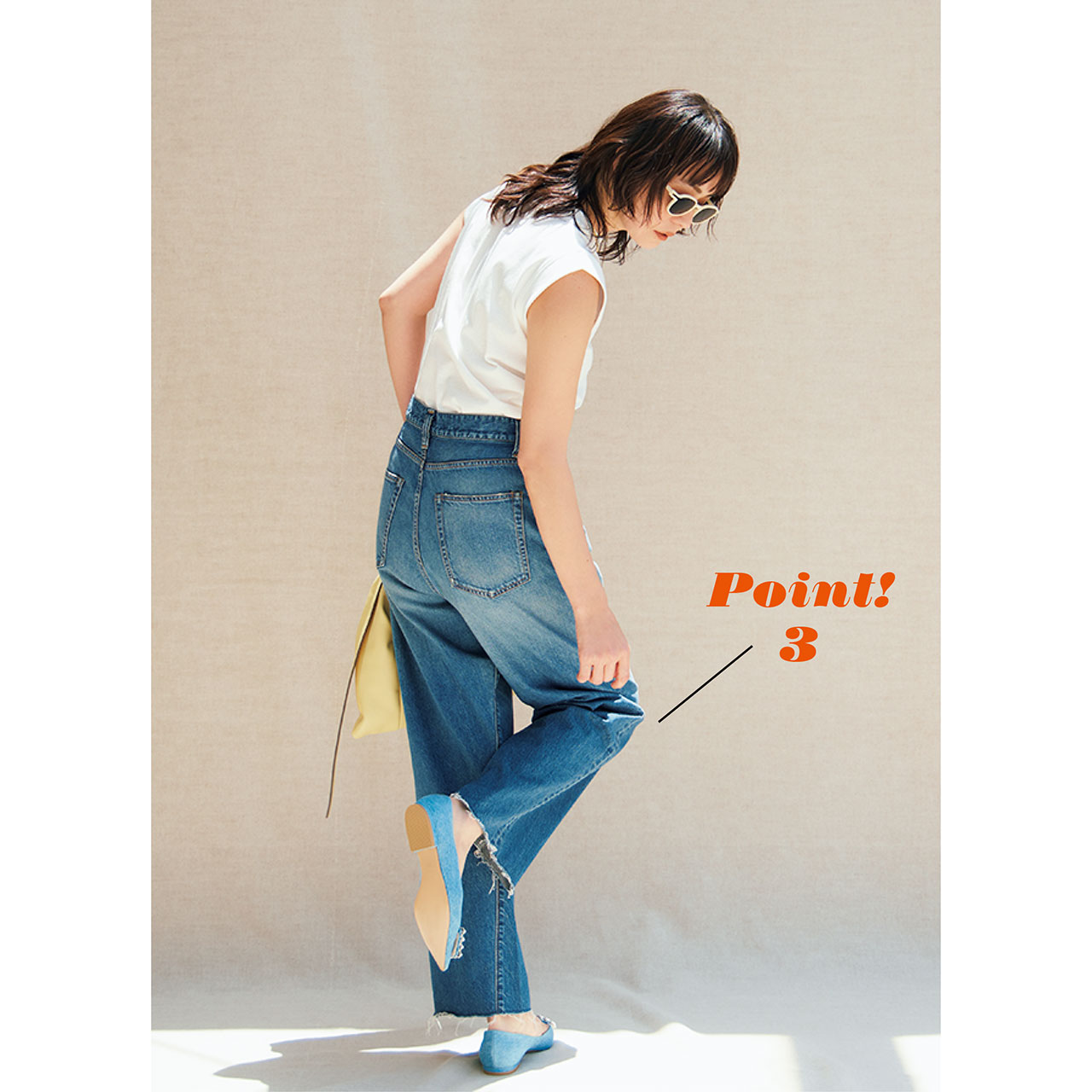 LEE限定 RED CARD TOKYO（レッドカード トーキョー） 【洗える】【福田麻琴さんコラボ】Crepe Denim　Point!3