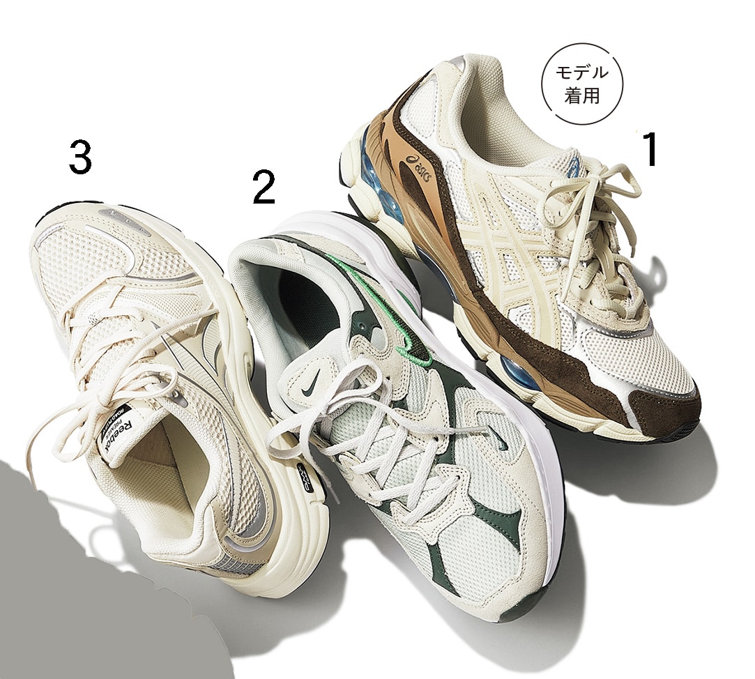 1_ASICS【GEL-NYC】　2_NIKE【NIKE AL8】　Reebok【PREMIER ROAD PLUS VI】