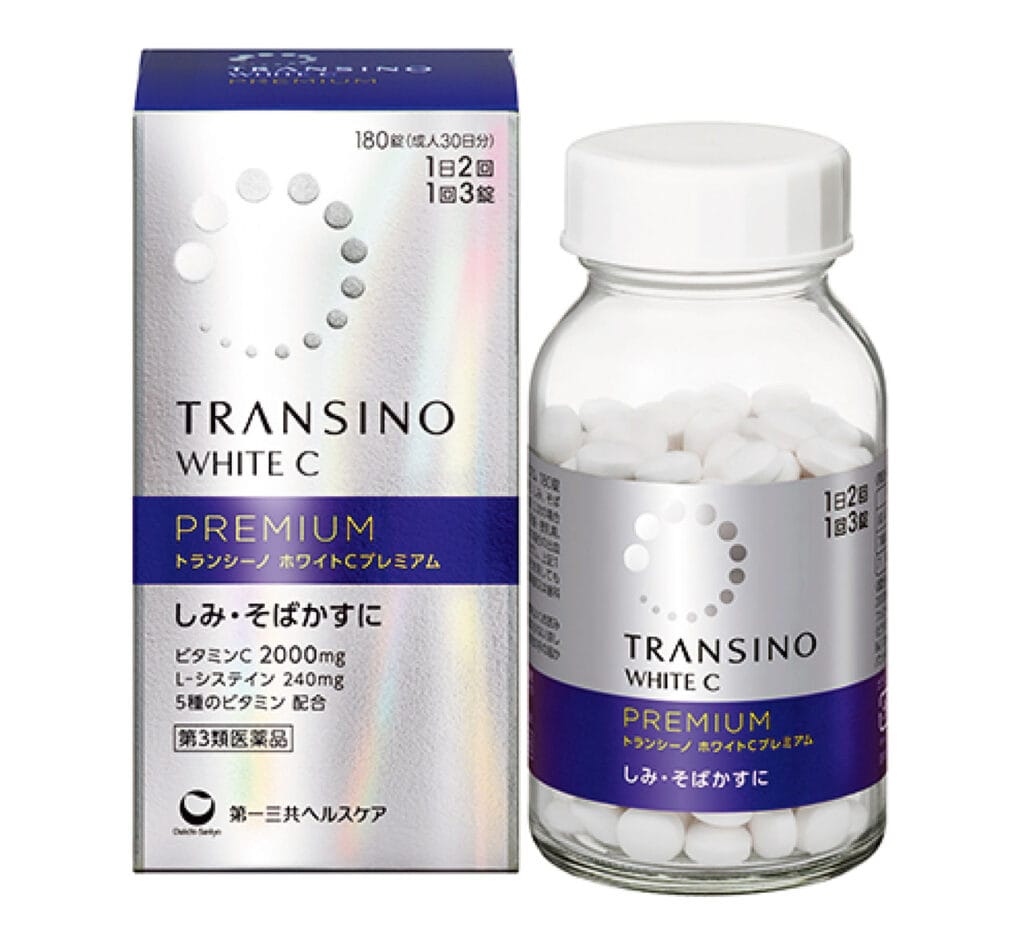 トランシーノホワイトCプレミアム  （第3類医薬品） しみ・そばかすの緩和に　180錠￥3520／第一三共ヘルスケア