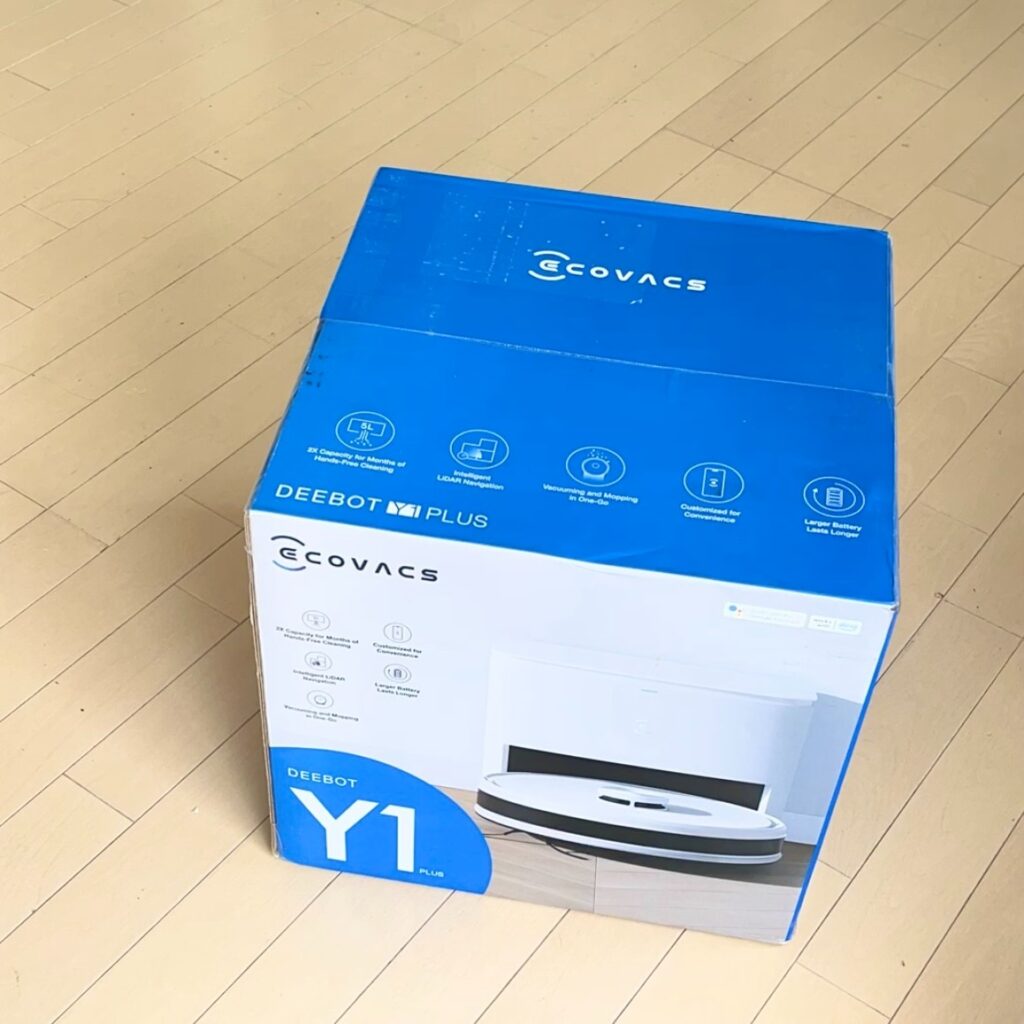 エコバックス DEEBOT Y1 PLUS　箱