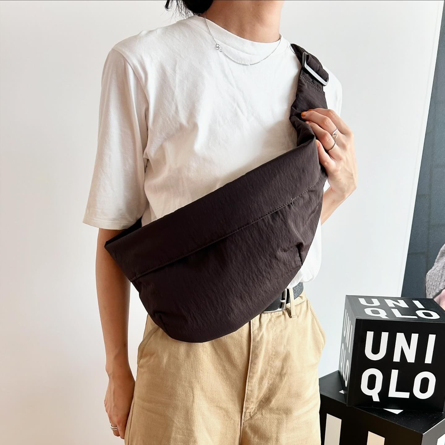 Uniqlo U「クロスボディバッグ」￥1990