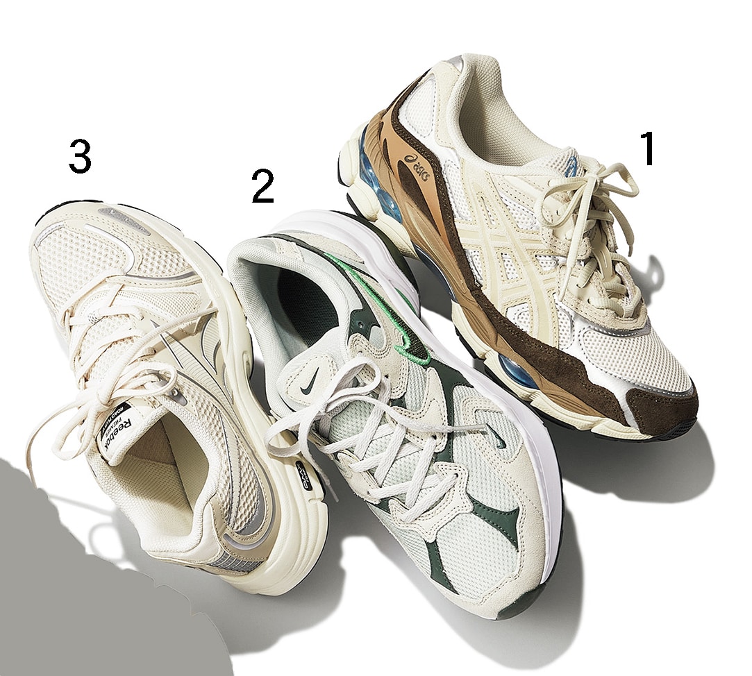 1_ASICS【GEL-NYC】　2_NIKE【NIKE AL8】　Reebok【PREMIER ROAD PLUS VI】