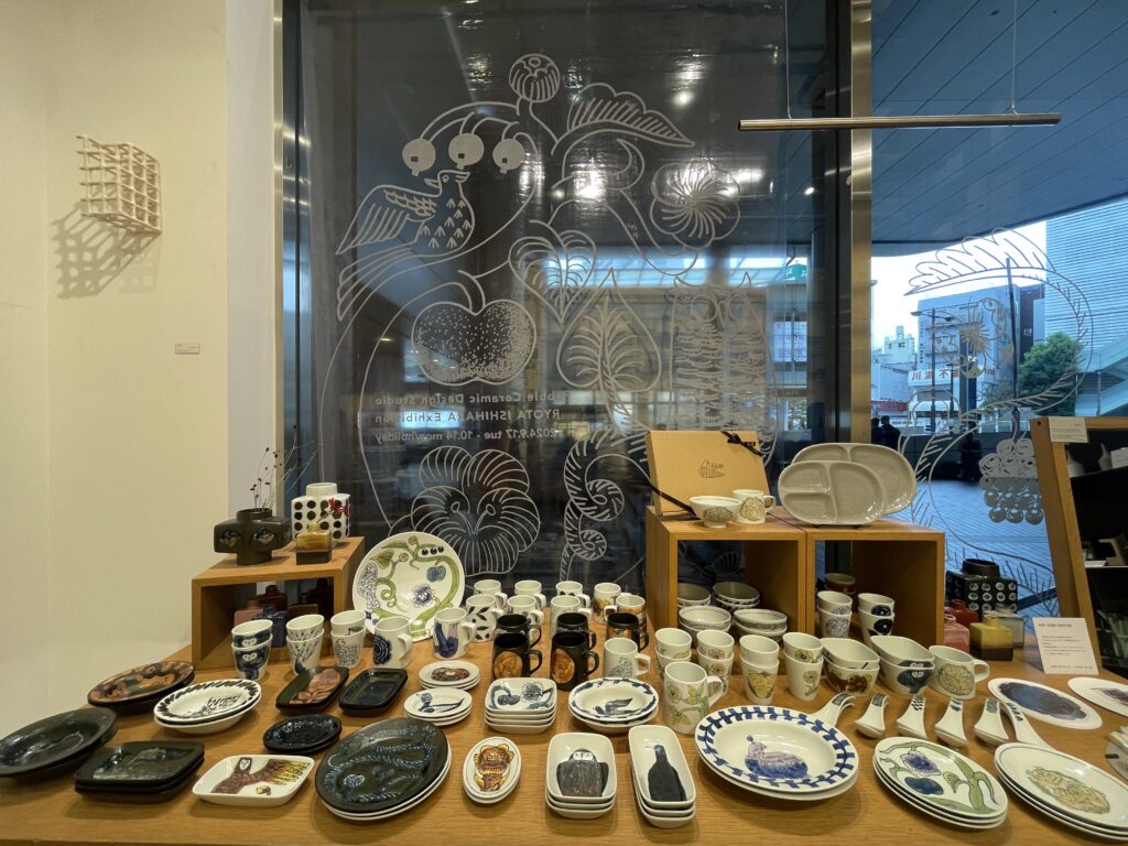 pebble ceramic design studio 石原亮太　個展　＋S　プラスエス　スパイラルマーケット　Spiral Market　二子玉川　ドッグウッドプラザ　LEE100人隊　TB　はな　2024年9月　おでかけ　おでかけ部