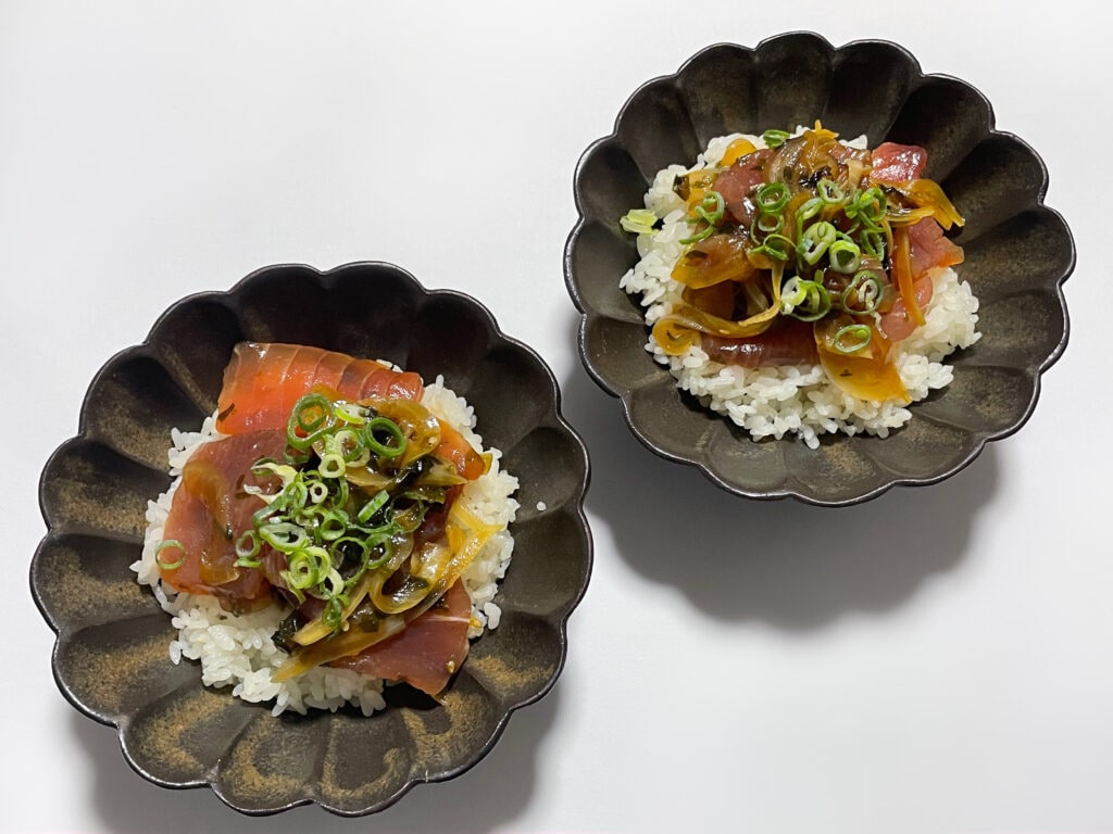 マグロのノリポキ丼　本多理恵子　作ってみましたおいしいLEEレシピ　LEEレシピ　おいしいLEEレシピ　料理がしんどい日のごはん　LEE100人隊　TB　はな　料理部　2024年10月