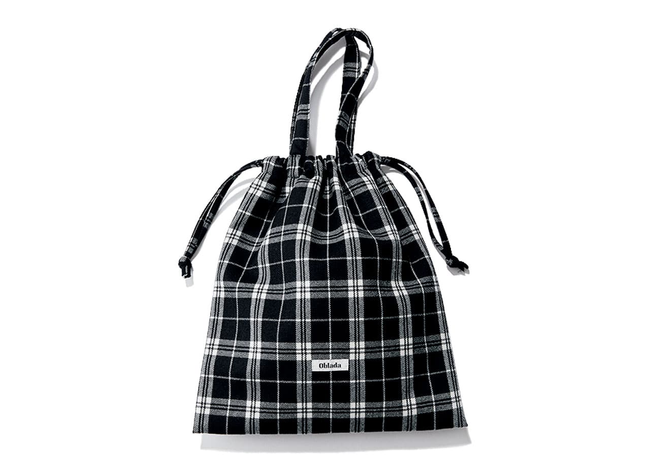 LEE限定 Oblada （オブラダ）【LEE別注】CHECK SACK TOTE（TARTAN CHECK）