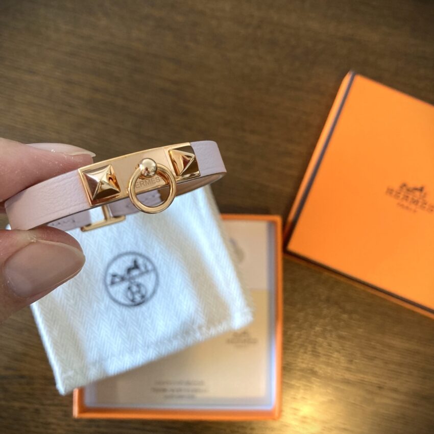 【HERMES（エルメス）】レザーブレスレット 《リヴァル・ミニ》