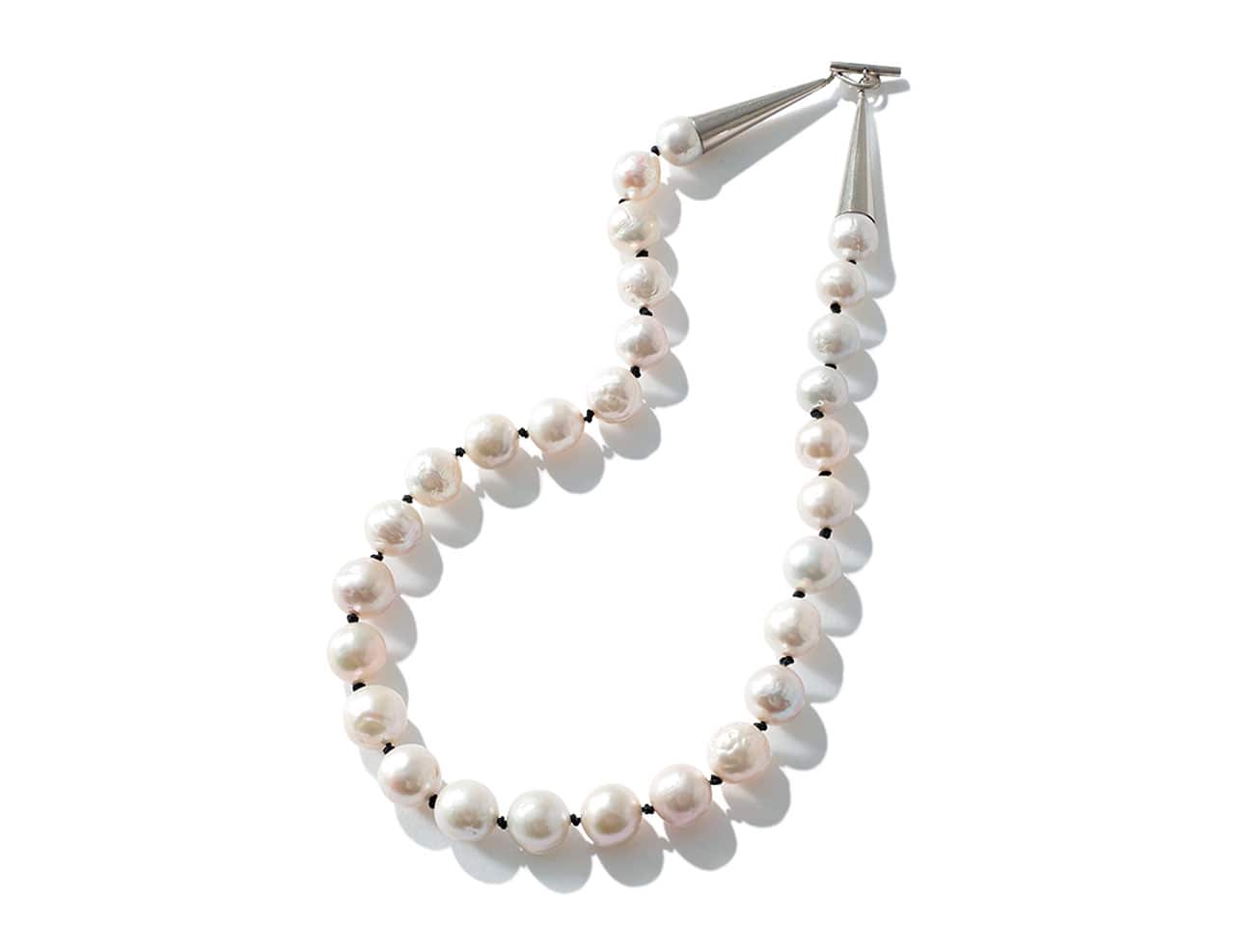 YLÈVE （イレーヴ）【五明祐子さんセレクト】BAROQUE PEARL NECKLACE KNOT 37㎝