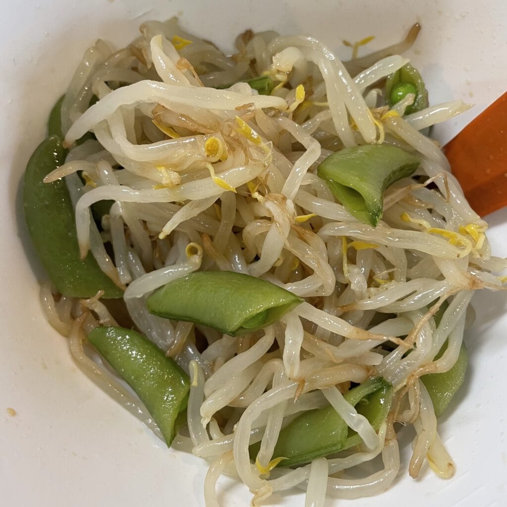 あるものナムル　和田明日香　作ってみましたおいしいLEEレシピ　おいしいLEEレシピ　LEEレシピ　LEE100人隊　TB　はな　料理部　2024年10月　もやし　スナップえんどう