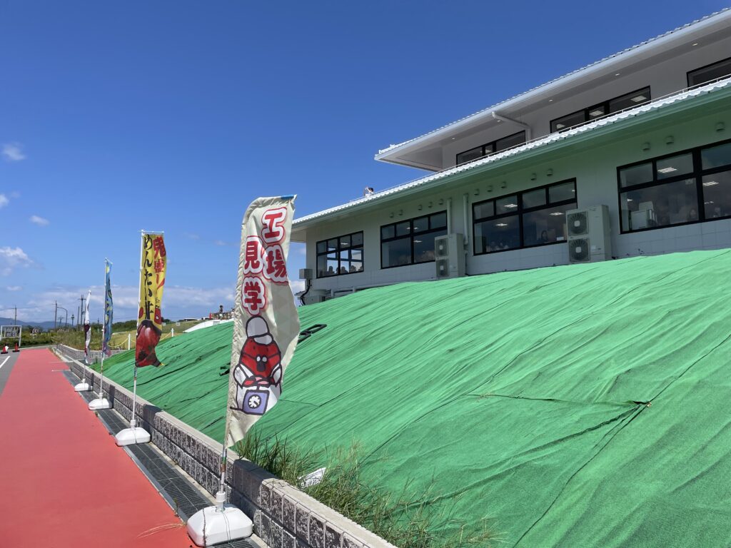 かねふく　めんたいパーク　びわ湖　工場見学　明太子　たらこ　子連れ旅　子連れ旅行　LEE100人隊　TB　はな　おでかけ　おでかけ部　滋賀県　夏休み　2024年8月　お盆休み　帰省