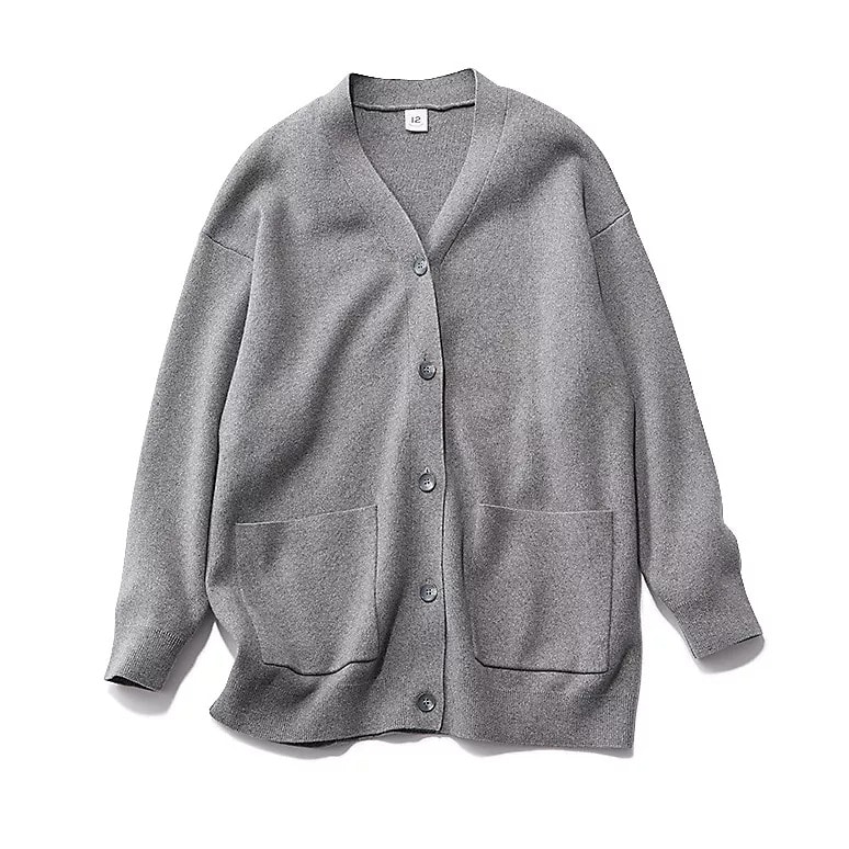 12closet
【福田麻琴さんコラボ】【洗える】コットンカシミヤVネックカーディガン
￥19,800　グレーカーディガン