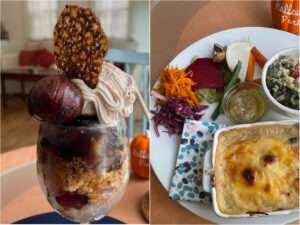 栗のParfait　Marron Parfait　栗パフェ　モンブランパフェ　Cafe NAVY　カフェネイビー　2024年10月　グルメ　グルメ情報　カフェ　レストラン　Parfait　パフェ　パフェ活　たまプラーザ　LEE100人隊　TB　はな　おでかけ　おでかけ部