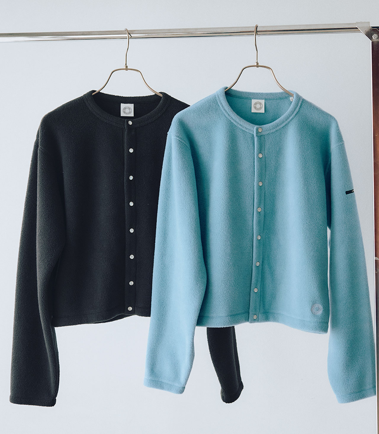 ORCIVAL（オーシバル）FLEECE CREW NECK CARDIGAN