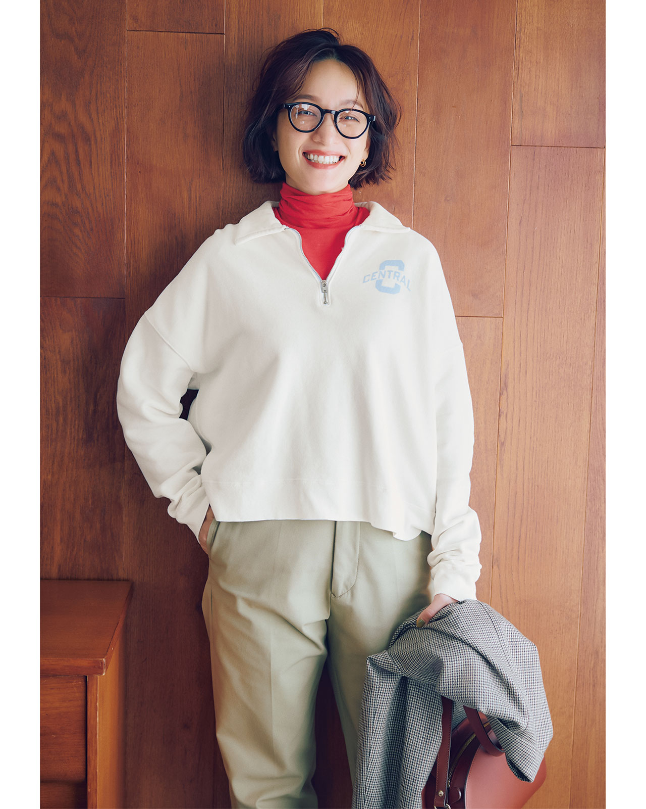 R JUBILEE （アール ジュビリー）【洗える】Half Zip Sweat Pullover