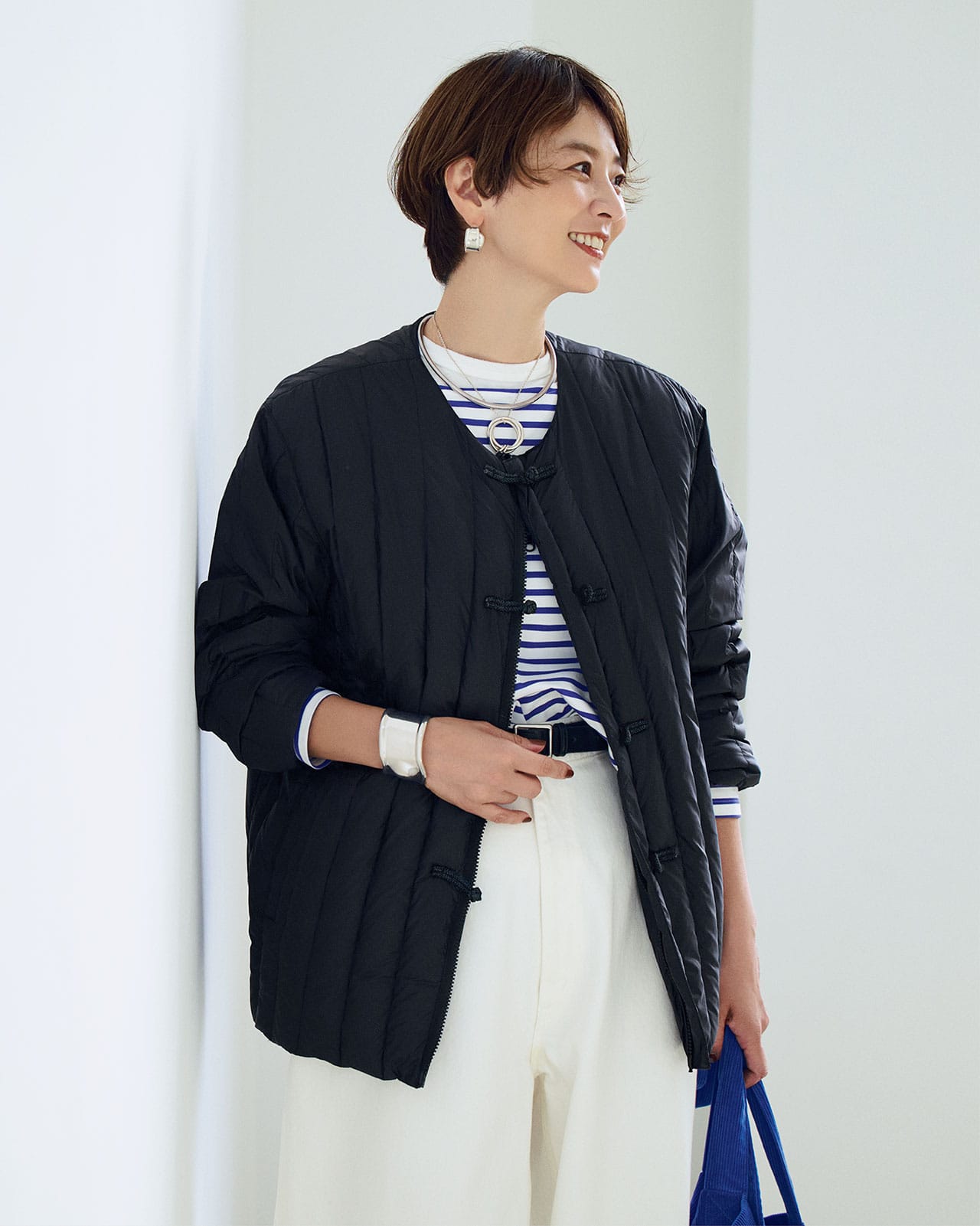 TAION （タイオン）【洗える】【五明祐子さんセレクト】REVERSIBLE CHINA BUTTON INNER DOWN JACKET