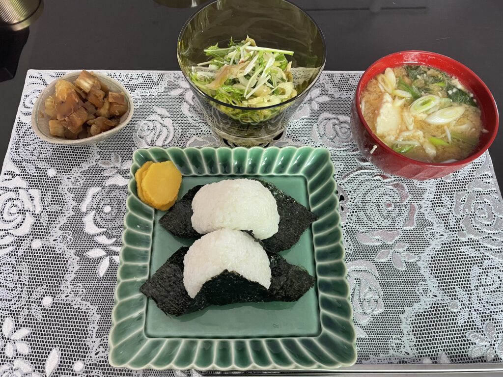 おにぎりランチ　上から