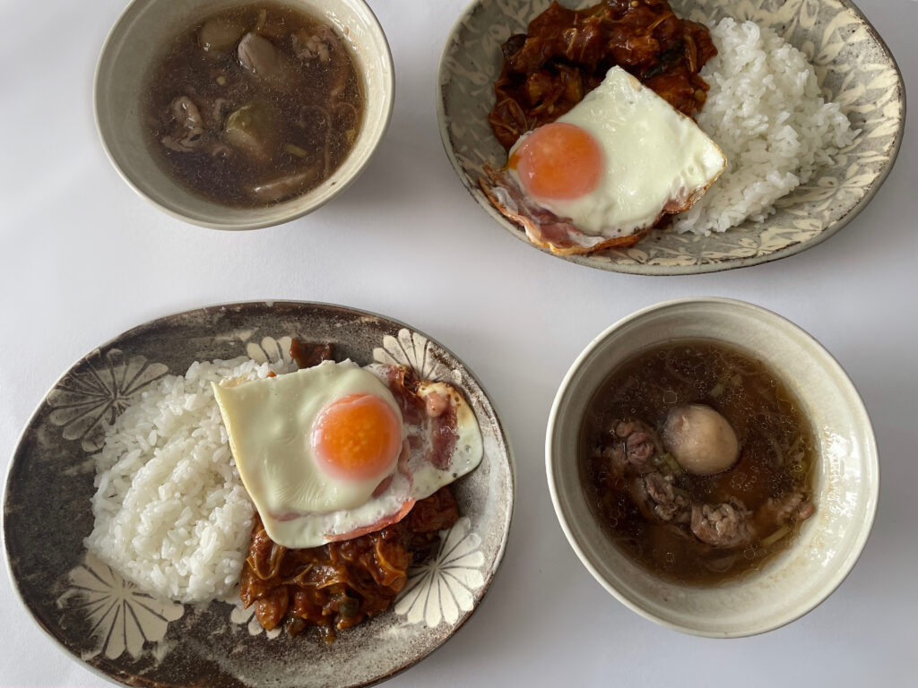 牛肉と里芋のスープ