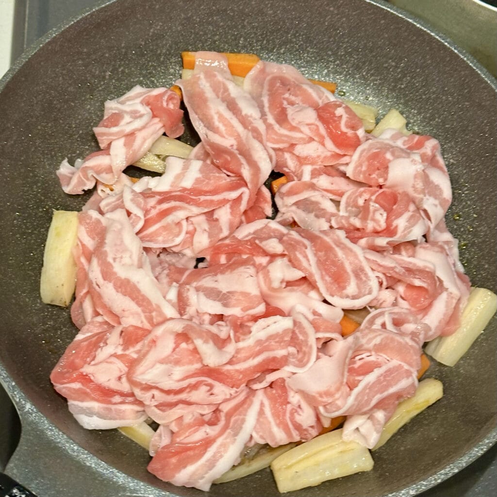 コウケンテツさんレシピ 豚肉とれんこんのきんぴらのっけめし