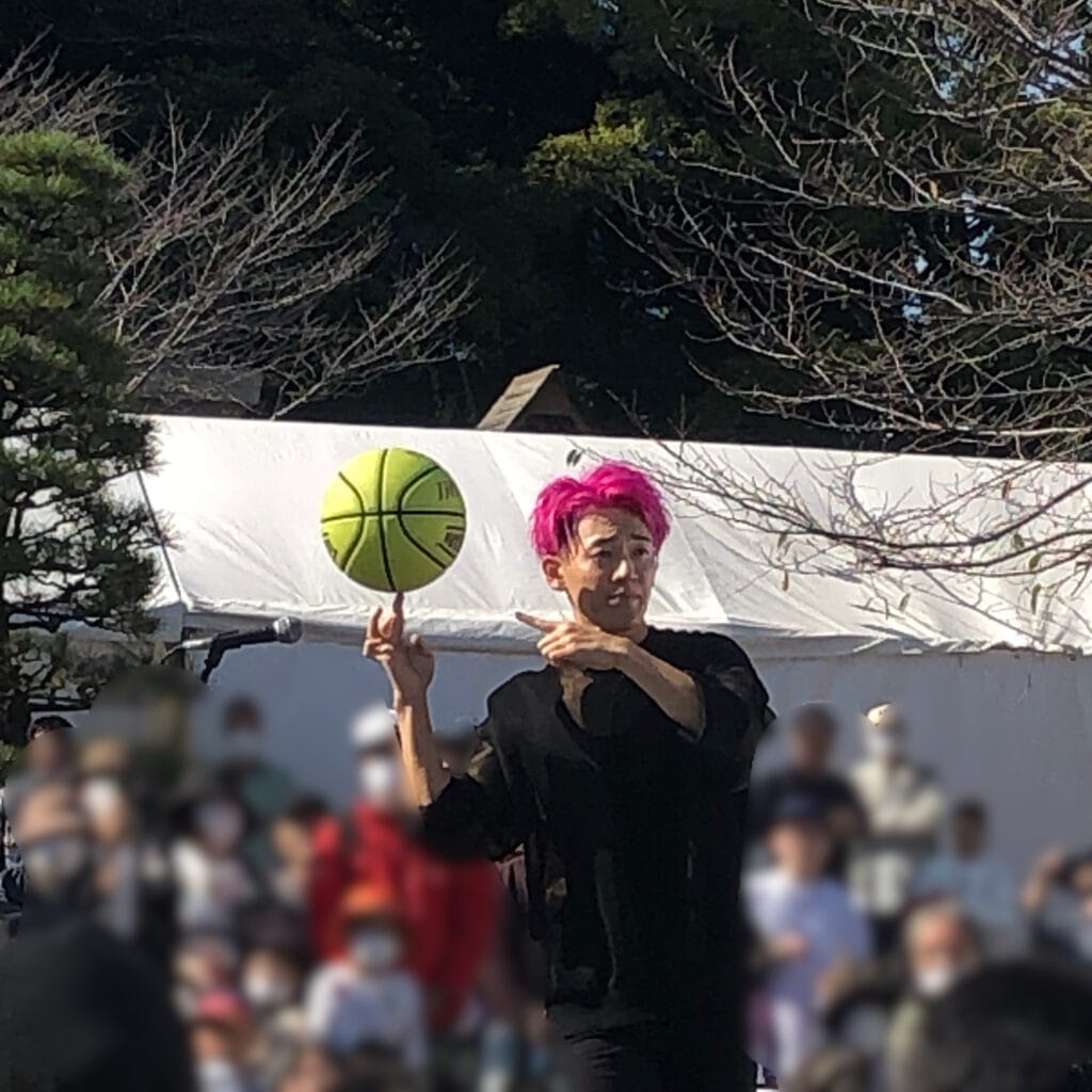 大道芸　ワールドカップ　in 静岡　駿府城　公園　フリースタイラーナリ