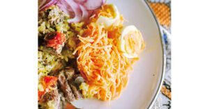 にんじんとゆで卵のレモンマヨサラダ／長谷川あかり