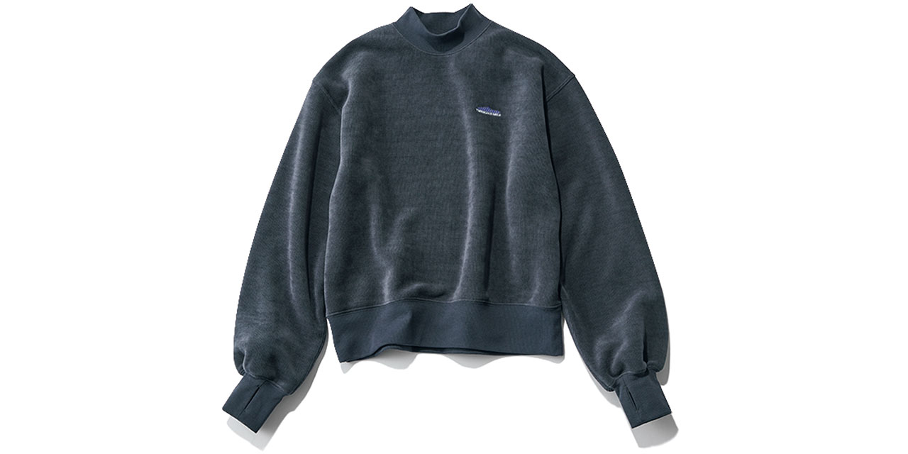 LEE限定 THOUSAND MILE（サウザンドマイル）【洗える】KNIT FREECE MOCK NECK PULLOVER