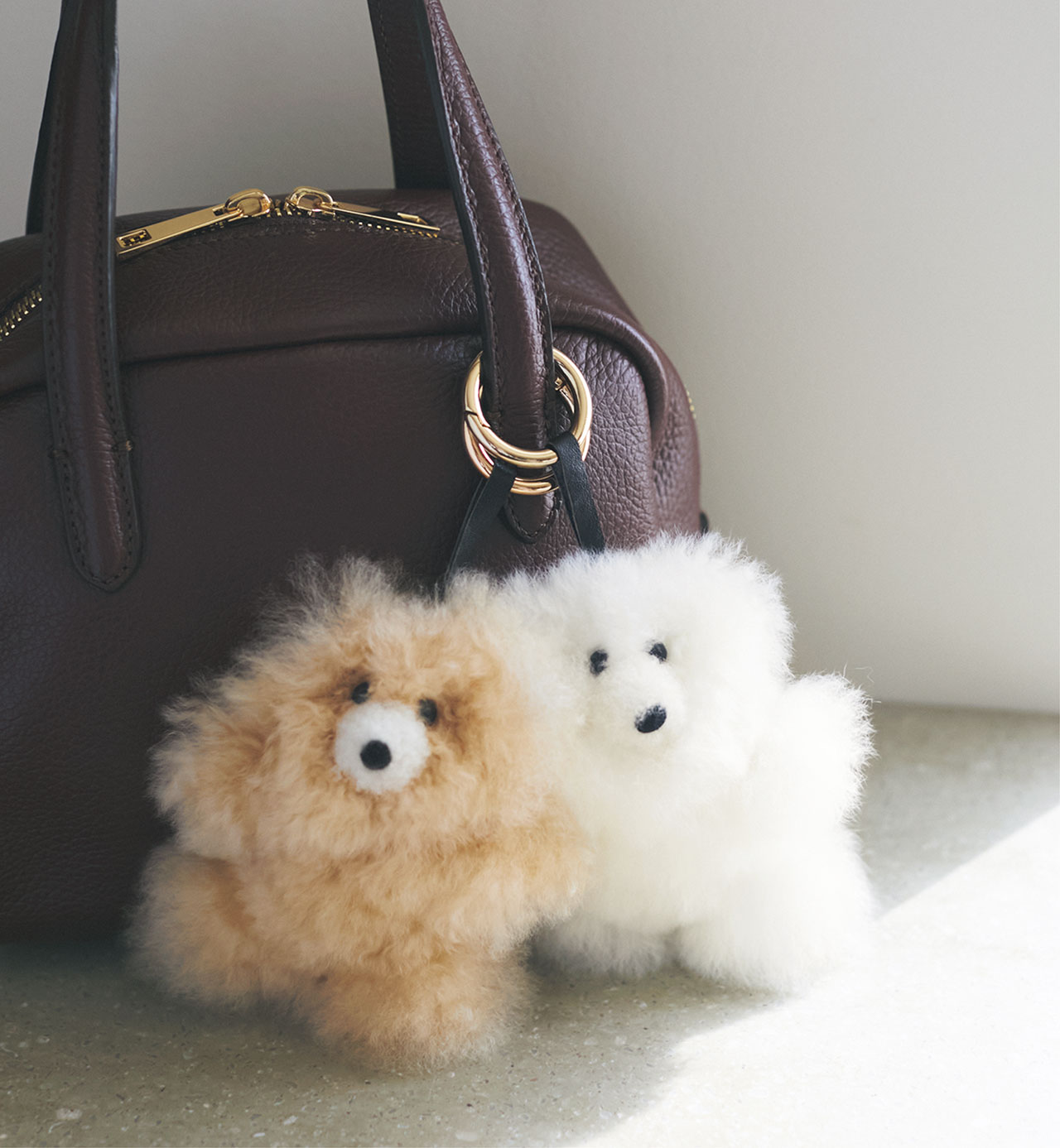 LEEマルシェ初 COSY（コージー）Small Bear Baby Alpaca Key ring