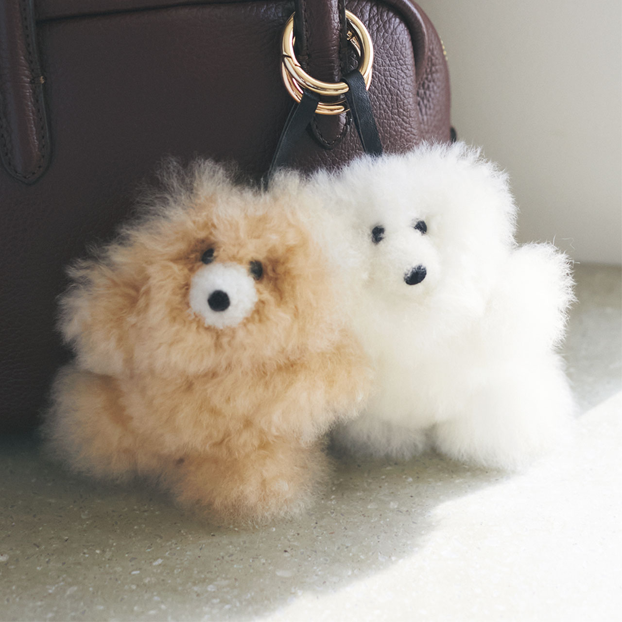 LEEマルシェ初 COSY（コージー）Small Bear Baby Alpaca Key ring