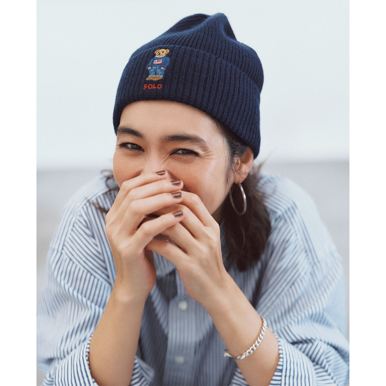 POLO RALPH LAUREN（ポロ ラルフ ローレン）SOLID FLAG BEAR BEANIE