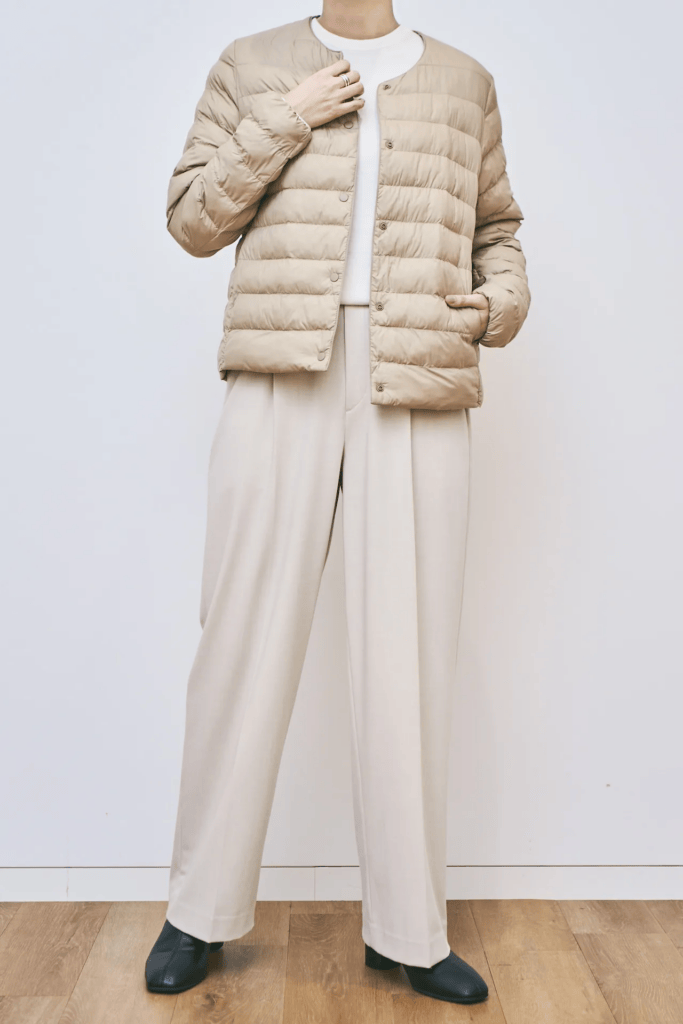 ユニクロ「パフテックコンパクトジャケット」のコーデ