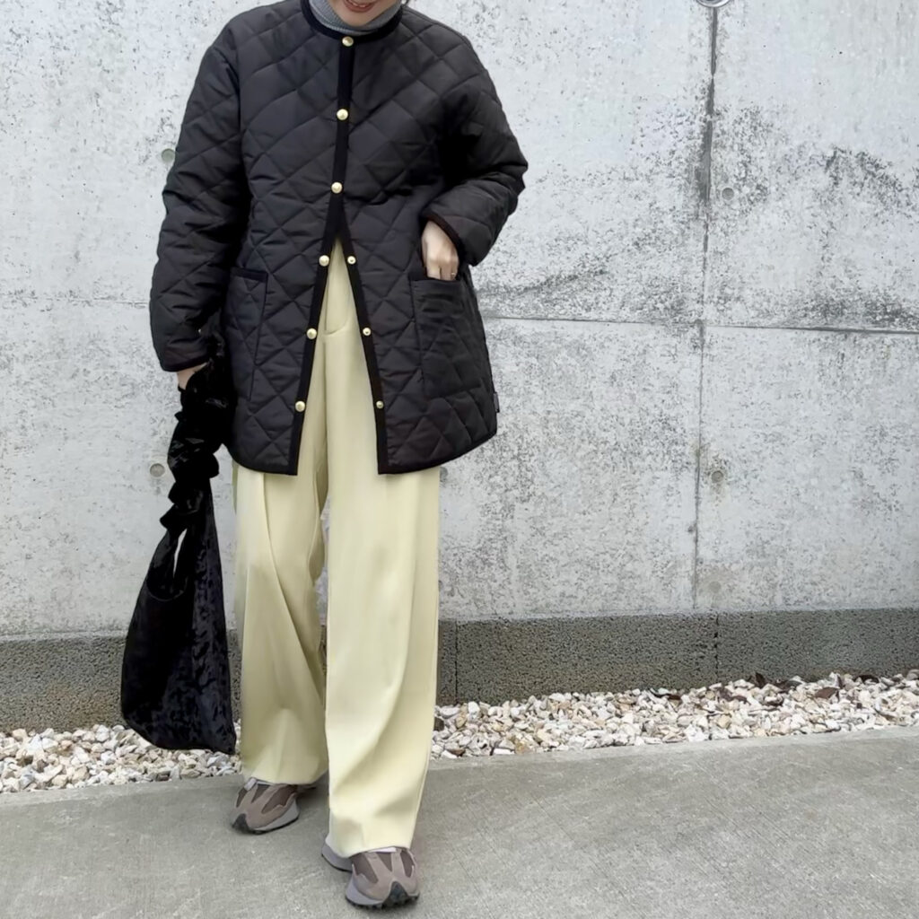 【green label relaxing別注】＜Traditional Weatherwear＞ARKLEY Aライン キルティング ミドル コート