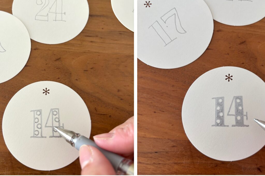 100均材料で作った手作りのアドベントカレンダー2024