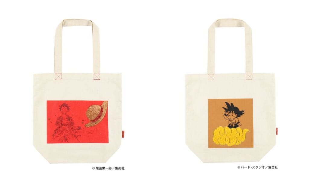 刺繍 TOTEBAG（各）￥4950　サイズ：縦38×横38×マチ15cm